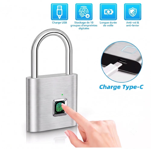 Cadenas FingerLock Pro — Argent
